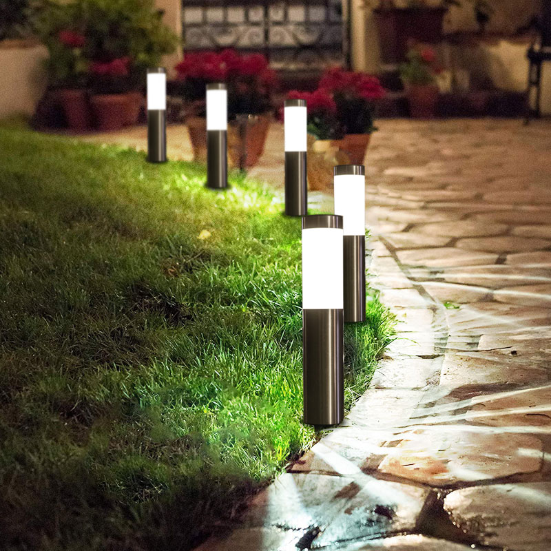 Solar Poller Wegleuchte aus rostfreiem Stahl